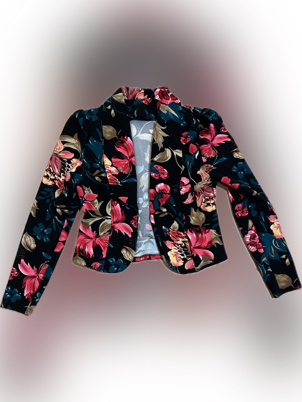 SHEIN Women’s Floral Open Front Cardigan / Duster – Size Medium
